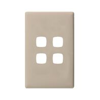 Linea - Coverplate 4 gang ghost gum
