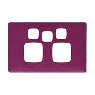 Linea Powerpoint coverplate 2 gang with extra hole abracadabra