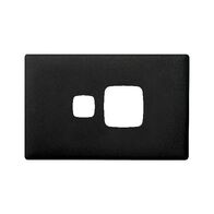 Linea Powerpoint coverplate 1 gang asphalt