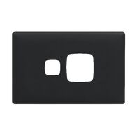 Linea Powerpoint coverplate 1 gang midnight dash