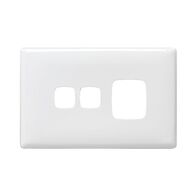 Linea - Powerpoint coverplate 1 gang with extra hole white