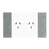 Bticino Living Now 4 Module Double Powerpoint Coverplate Moon