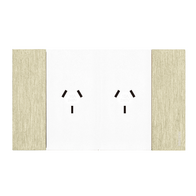 Bticino Living Now 4 Module Double Powerpoint Coverplate Gold