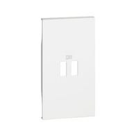 Living Now 2 Module Dual USB Charging Mechanism Cover White