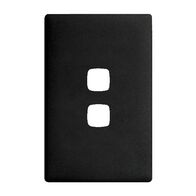 Linea - Coverplate 2 gang black