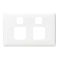 Linea - Powerpoint coverplate 2 gang white