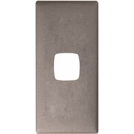 Linea Architrave coverplate 1 gang gun metal