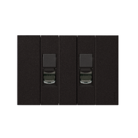 Bticino Living Now Cat6 Data Plate 2 Gang Black