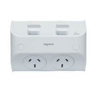 AQUA Life 15A IP53 Weatherproof Surface Mount Single Powerpoint Limestone Grey