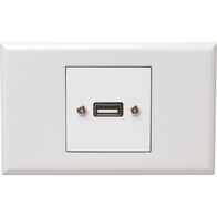 Excel - USB 2.0 outlet for data transfer 1 gang gloss white
