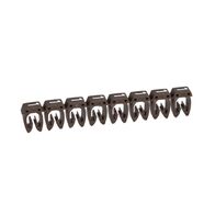CAB3 - Markers for wiring 4 to 6mm² numbers - colour code 4-6mm² brown number 1 pack of 800