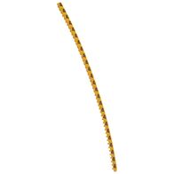 CAB3 - Markers for terminal blocks and wiring 0.15 to 0.5mm² numbers - colour code 0.15-0.5mm² yellow number 4 pack of 1000