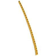 CAB3 - Markers for terminal blocks and wiring 0.15 to 0.5mm² black letters on yellow background 0.15-0.5mm² letter F pack of 300