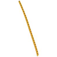 CAB3 - Markers for terminal blocks and wiring 0.15 to 0.5mm² black letters on yellow background 0.15-0.5mm² letter T pack of 300