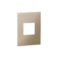 ARTEOR Square 2 Module Vertical Coverplate Champagne