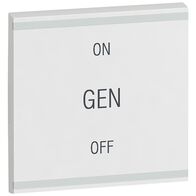 Arteor - MyHOME - Square key cover BUS/SCS - GEN/ON/OFF - 2 modules - white