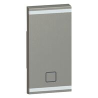 Arteor - MyHOME - Square key cover BUS/SCS - shutter STOP marking - 1 module - magnesium
