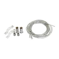 LED Exit Sign Wire Suspension Kit 2x6m Silver Finish