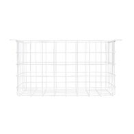 LED Exit Sign Ceiling Mount Wire Guard White Finish