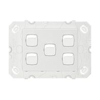 Arteor 770 series - Horizontal rocker switch - Single Pole Double Throw 5 gang 2 way 16A 240V a.c. white
