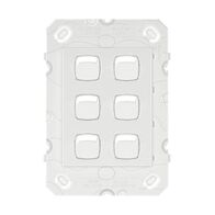 Arteor 770 series - Vertical rocker switch - Single Pole Double Throw 6 gang 2 way 16A 240V a.c. white