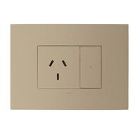 ARTEOR with NETATMO - Smart Single Powerpoint - 16Amp 3 Module - Champagne