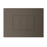 ARTEOR with NETATMO - Smart Dimmer Horizontal - 3 Gang - 3 Wire - Magnesium
