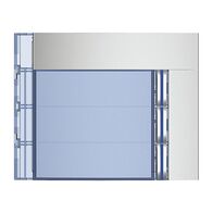Bticino Sfera New Single Column 3 Pushbutton Front Cover Plate Allmetal