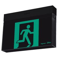 Bolt LED Exit sign snap-fit complete with running man decals - theatre with lithium battery - Galaxy