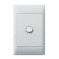 Excel Life - Common plate - Vertical weatherproof IP66 rocker switch - Single Pole Double Throw 1 gang 16AX 240V a.c. white