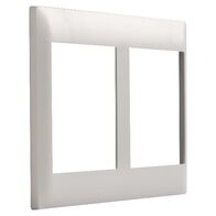 Excel Life - Common plate - Vetical coverplate 2 vertical outlets mulitpanel white