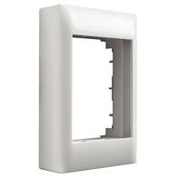 Excel Life - Common plate - Grid & plate Deep mounting block & coverplate plastic white