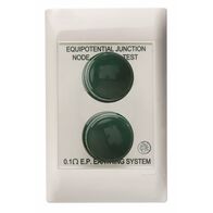 Excel Life - Medical - Common plate - Earth stud (node) - antimicrobial & chemical resistant Equipotential earth stud outlet 2 gang white