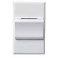 Excel Life - Common plate - Hospitality key fob switch 30s time delay 1 gang 240V a.c. white