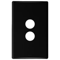 Excel Life Switch Coverplate 2 Gang Black