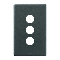 Excel Life Switch Coverplate 3 Gang Urban Grey