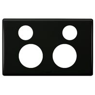 Excel Life Horizontal Double Powerpoint Coverplate Black