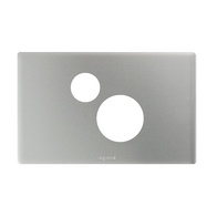 Excel Life Horizontal Single Powerpoint Coverplate with Extra Function Hole Matt Silver