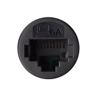 Excel Life - RJ45 socket/mechanism Cat6A UTP 8 contacts black