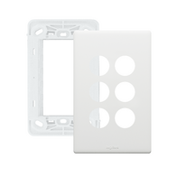 Excel Life Smart Grid & Plate for 3 Wireless Master Switch or Blind Switch Matt White