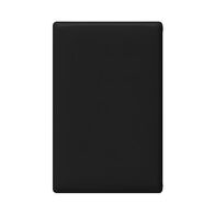 Linea - Blank coverplate black