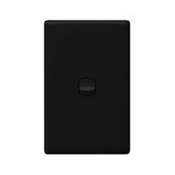 Linea - Vertical rocker switch - Single Pole Double Throw -1 gang 2 way 240V a.c. black