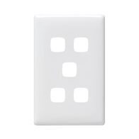 Linea - Coverplate 5 gang white