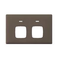 Linea - Powerpoint coverplate 2 gang autoswitch wet elephant