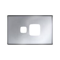 Linea - Powerpoint coverplate 1 gang matt silver