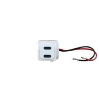 HPM Excel/Linea 15W Type C+C USB Charger Mechanism Black