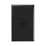 Excel - Vertical heavy duty rocker switch 1 gang 2 way 40A 240V a.c. black