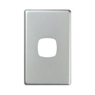 Excel - Switch coverplate 1 gang heavy duty matt silver