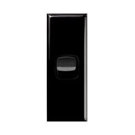 Excel - Architrave rocker switch - Single Pole Double Throw - 1 gang 2 way 10A 240V a.c. black