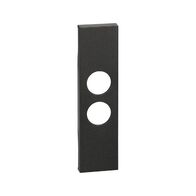 Bticino Living Now 1 Module Dual PAL & F Type TV Socket Mechanism Cover Black